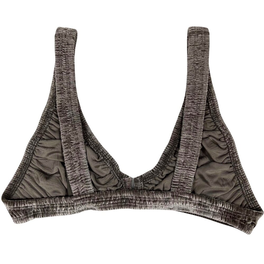 SKIMS Velvet Stretch Plunge Bra Amethyst Small - Picture 3 of 10